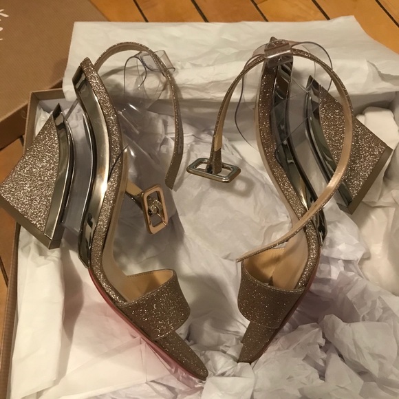 Christian Louboutin💄♥️Levitallo Glitter Red Sole - Picture 10 of 12